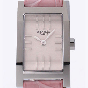 エルメス スーパーコピー HERMES タンデム TA1.210.280/MRP アリゲーターレザー ピンク/シルバー レディース